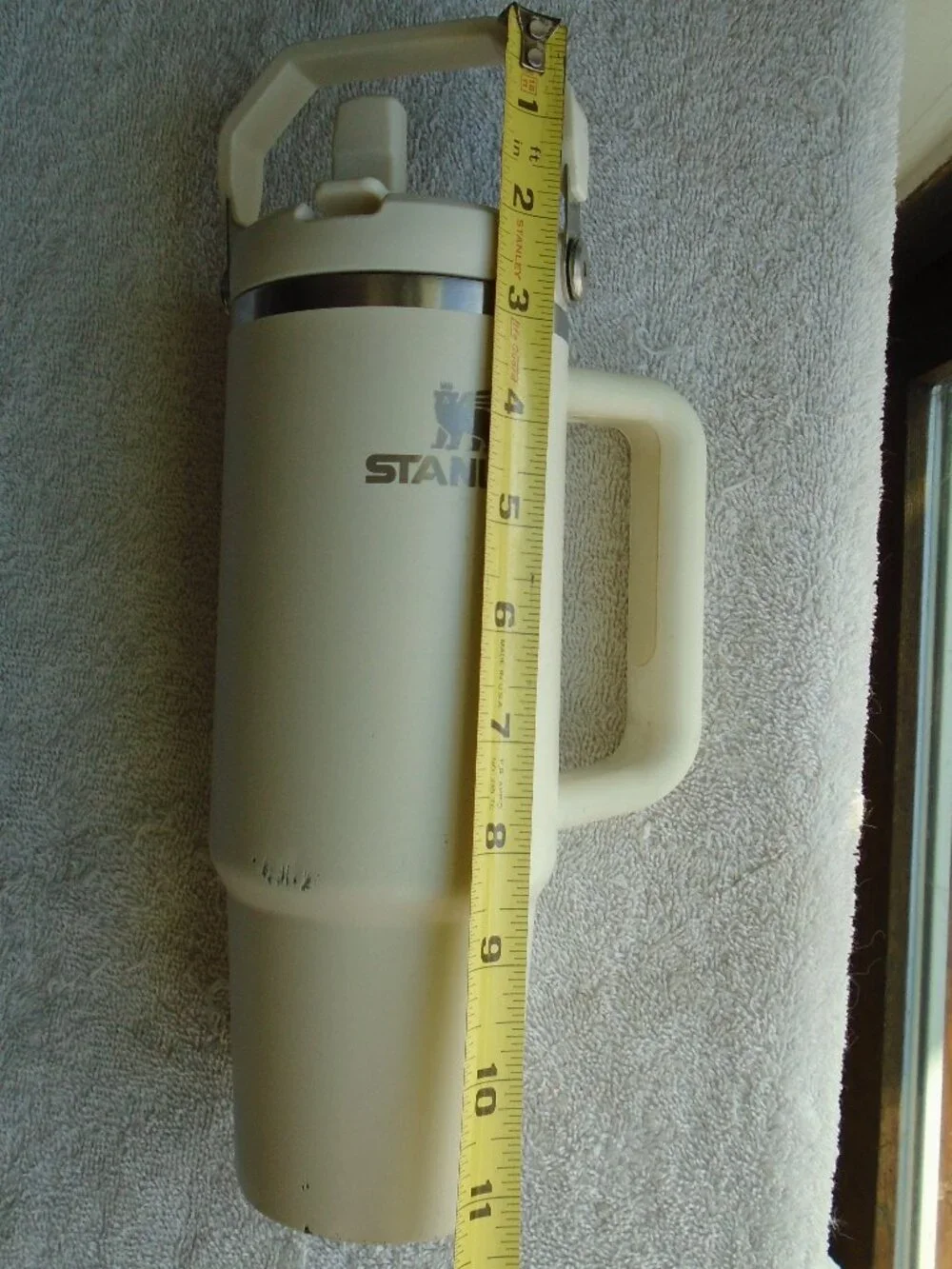Stanley 30oz Tumbler Mug Cup White With Top Stainless Steel Used - Picture 11 of 11
